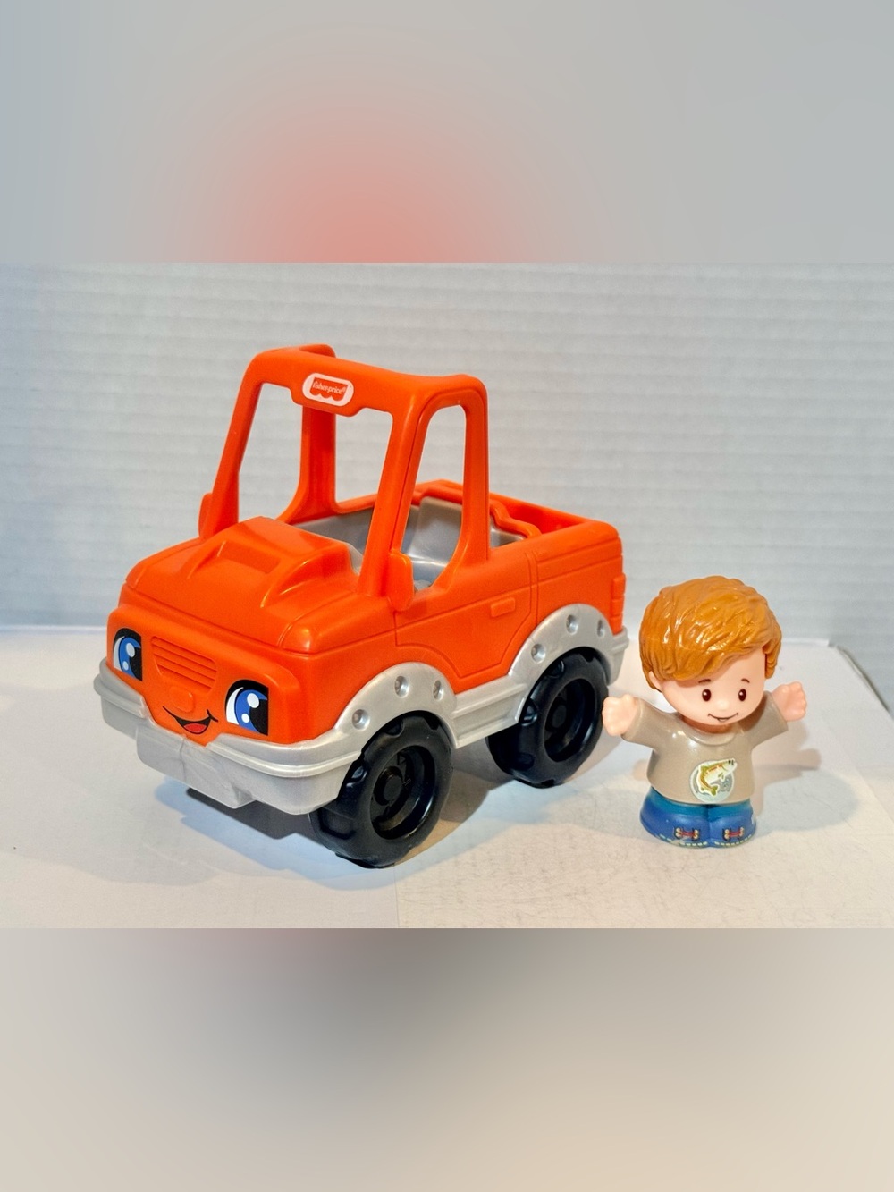 Fisher Price Little People Help a Friend Pick Up Truck & Figure ⭐️EUC⭐️